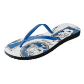 'Charles pals' Royal Blue Teenslippers (Schuin)