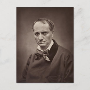 Charles Pierre Baudelaire Portrait Étienne Carjat Briefkaart