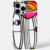 Charles Rennie Mackintosh bloemen Vensterontwerp Case-Mate iPhone Case (Achterkant)