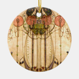 Charles Rennie Mackintosh de Wassail Keramisch Ornament