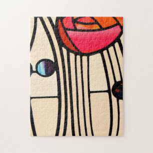 Charles Rennie Mackintosh Glas in lood Legpuzzel
