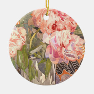 Charles Rennie Mackintosh - Peonies Keramisch Ornament