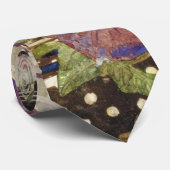 Charles Rennie Mackintosh - Petunias Stropdas (Opgerold)