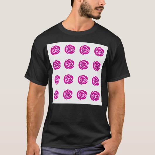 Charles Rennie Mackintosh Rozen T-shirt (Voorkant)