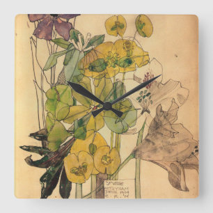 Charles Rennie Mackintosh - Spurge With Yham 1909 Vierkante Klok