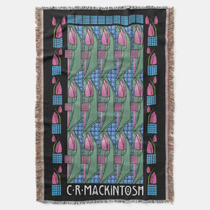 Charles Rennie Mackintosh Tulip Pattern Deken
