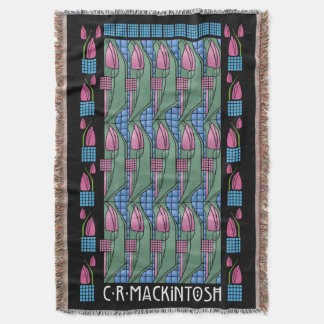 Charles Rennie Mackintosh Tulip Pattern Deken