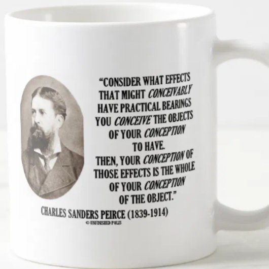 Charles Sanders Peirce Effects Objects Conception Koffiemok