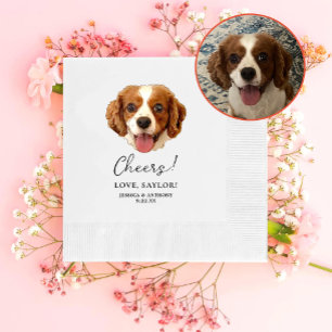 Charles Spaniel Hond Gepersonaliseerde Proost Servet