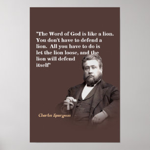 Charles Spurgeon citaat over het Woord van God Poster
