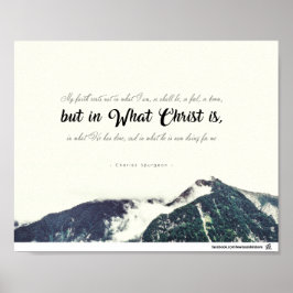 Charles Spurgeon - maar in wat Christus is Poster