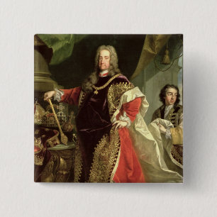 Charles VI, de Heilige Romeinse keizer die de Vierkante Button 5,1 Cm