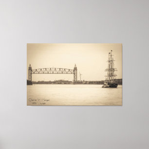 Charles W. Morgan 38th Voyage Canvas Afdruk