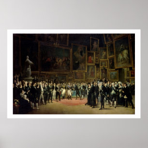 Charles X presenteert prijzen aan de kunstenaars o Poster