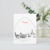 Charlesbrug in Praag Briefkaart (Staand voorkant)