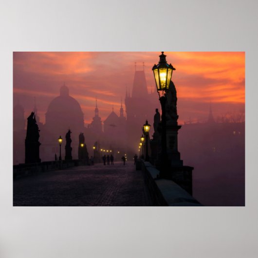 Charlesbrug Praag Poster (Voorkant)