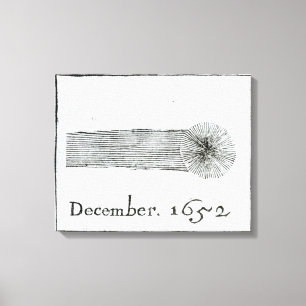 Charles's Comet, december 1652 Canvas Afdruk