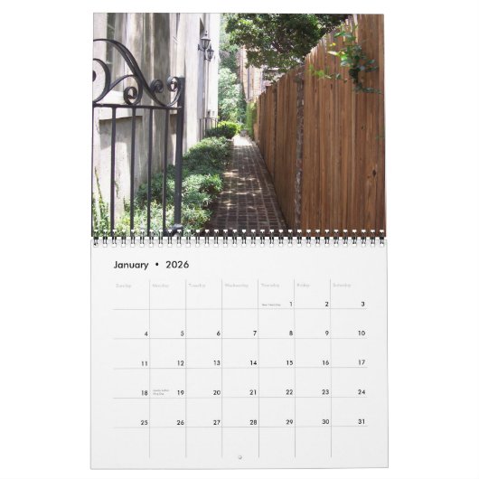 Charleston 2008 kalender (Jan 2026)