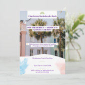 Charleston Bachelorette Bash Invitation (Debout devant)