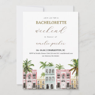 Charleston Bachelorette Invitation & Itinéraire