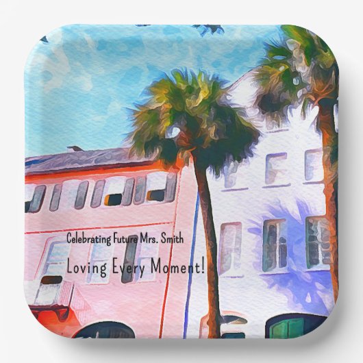 Charleston Bachelorette Party Bord (Voorkant)