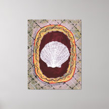 Charleston Boerderij Shell Print Wall Hanging