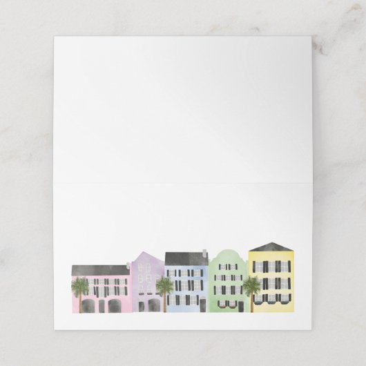 Charleston bruiloft (Buitenkant ongevouwen)