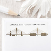 Charleston Caroline du Sud Étiquette d'or Faux (En situation)