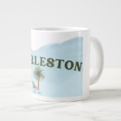 Charleston, Caroline du Sud Mug Vintage de café (Devant droit)