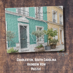 Charleston Caroline du Sud Puzzle Rainbow Row