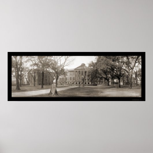 Charleston College SC Foto 1909 Poster (Voorkant)