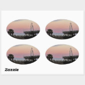 Charleston Cooper RIver Bridge Sunset Sticker (Vel)