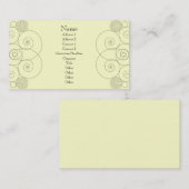 Charleston - Cream Visitekaartje (Voorkant / Achterkant)