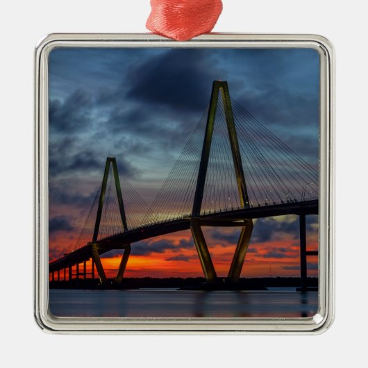 Charleston Fire like Sunset Metalen Ornament (Voorkant)