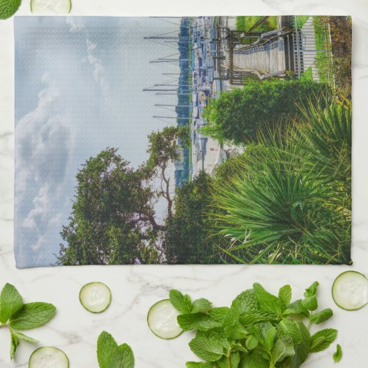 Charleston Harbour Theedoek (Gevouwen)