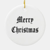 Charleston-kerstversiering, Husk, Charleston Keramisch Ornament (Achterkant)