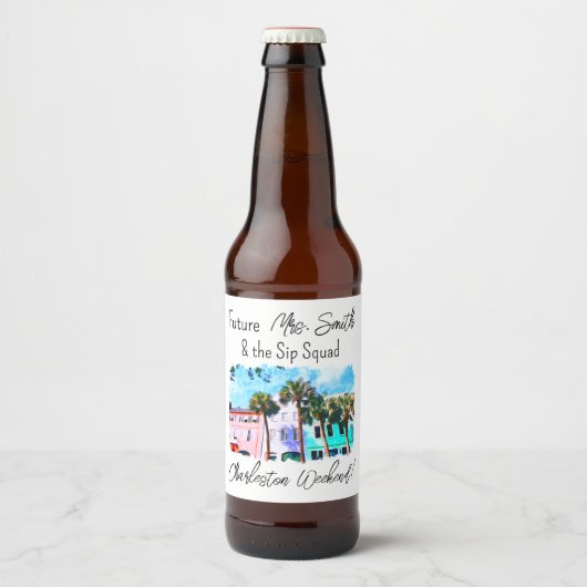 Charleston Meisjesuitje Bier Etiket (Voorkant)