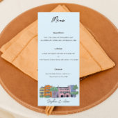 Charleston Menu pour Mariage Aquarelle design