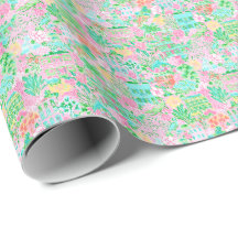 Charleston Pastel Preppy Palm Beach Patroon Print