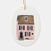 Charleston Pink House Ornament (Achterkant)