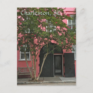 Charleston Pink House Post Card Briefkaart