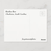 Charleston Rainbow Row Houses Briefkaart (Achterkant)