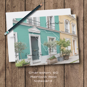 Charleston Rainbow Row South Carolina Briefkaart