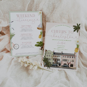 Charleston SC Bachelorette Invitation & Itinéraire