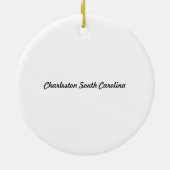Charleston SC Ornament (Achterkant)