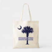 Charleston SC (Palmetto & Crescent) Tote Bag (Voorkant)