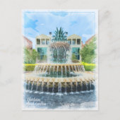 Charleston SC Pineapple Fountain Kaart (Voorkant)