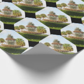 Charleston SC Pineapple Fountain, Waterfront Park Cadeaupapier (Hoek)