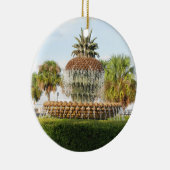 Charleston SC Pineapple Fountain, Waterfront Park Keramisch Ornament (Rechts)