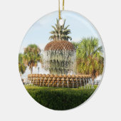 Charleston SC Pineapple Fountain, Waterfront Park Keramisch Ornament (Links)